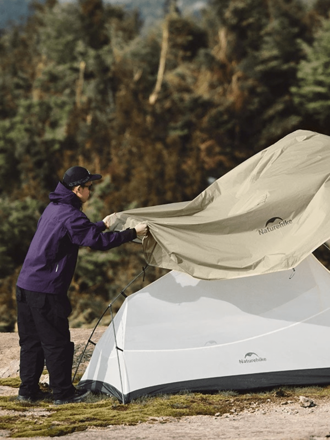 2 Personen Zelt Ultraleicht Nylon Hiking Planet