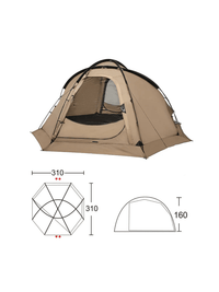 3 Personen Zelt Kuppelzelt Nylon Hiking Planet