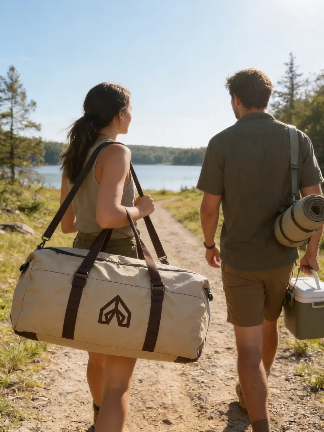 4 Jahreszeiten Zelt 2 Personen Aufblasbar Beige Hiking Planet
