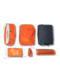 Basislager Zelt Orange Aluminium Hiking Planet