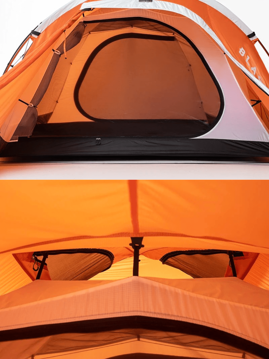 Basislager Zelt Orange Aluminium Hiking Planet
