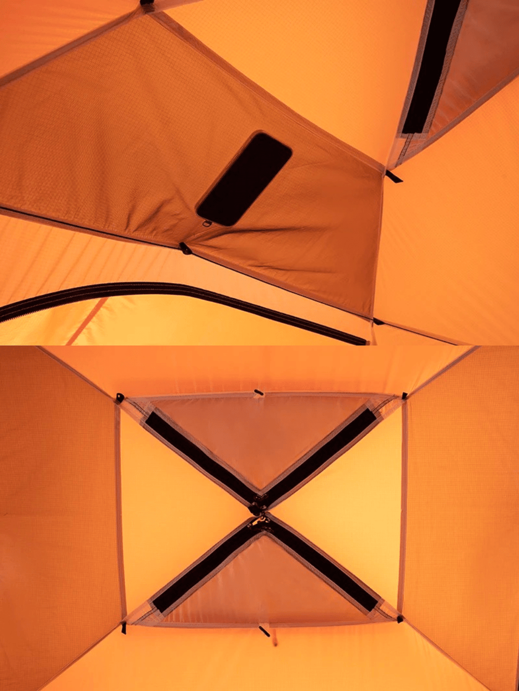 Basislager Zelt Orange Aluminium Hiking Planet
