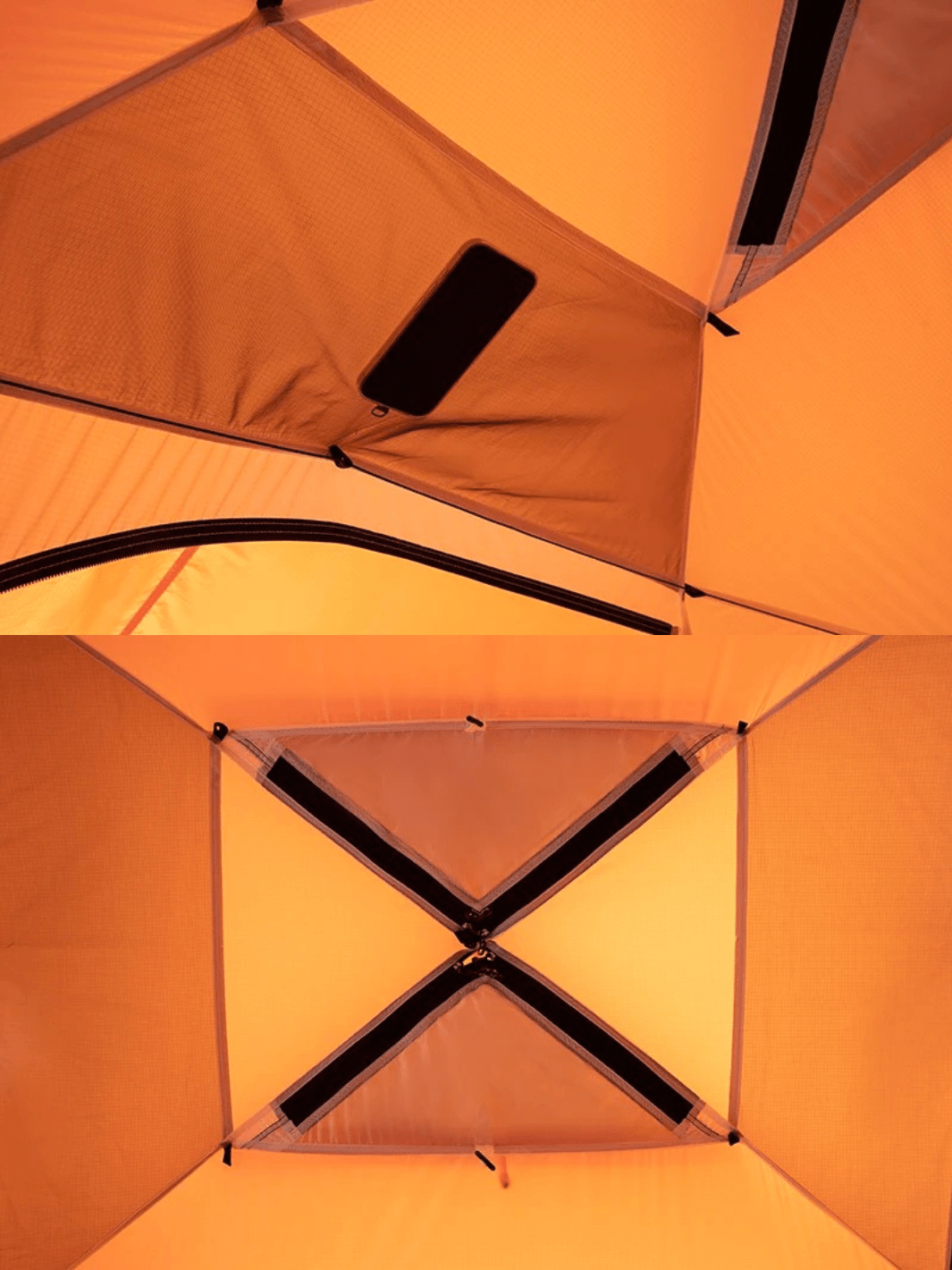 Basislager Zelt Orange Aluminium Hiking Planet