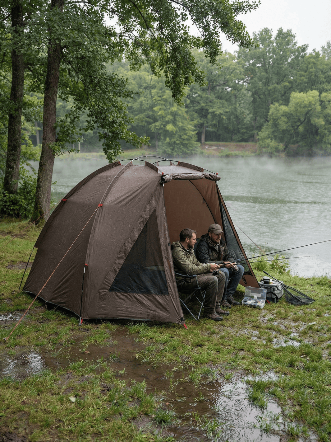 Bivvy Zelt Braun Winddicht Hiking Planet