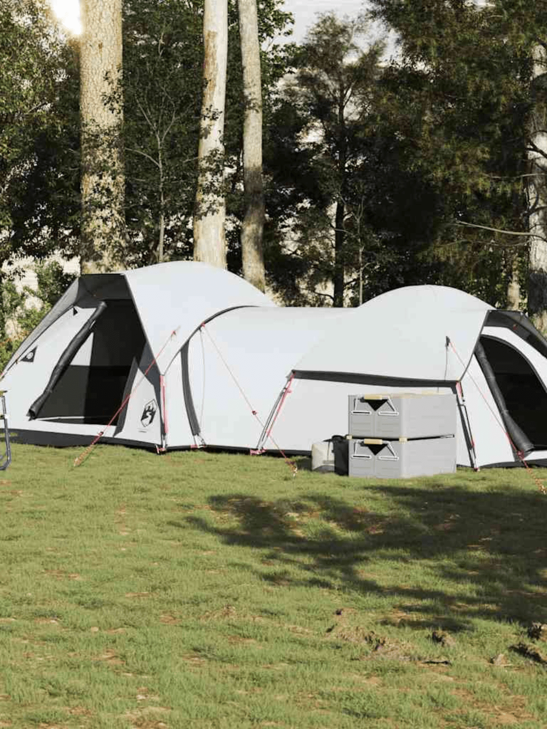 Doppelkabinen Zelt Camping Verdunkelnd Weiß Hiking Planet