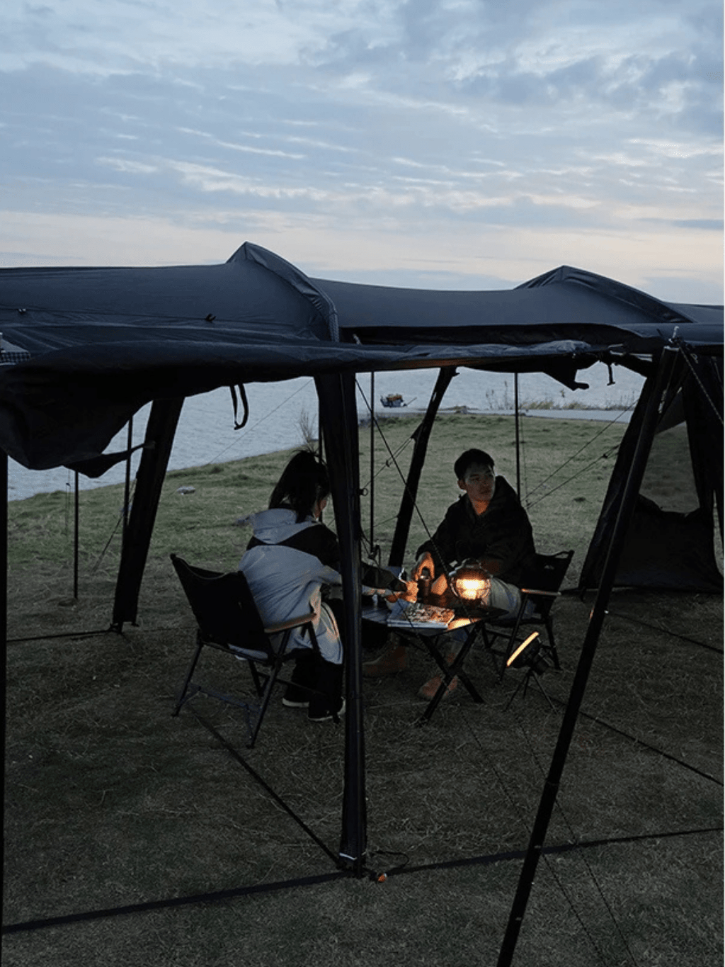 Doppellagiges Oxford-Zelt Mit Aluminiumgestänge Fresh & Hiking Planet