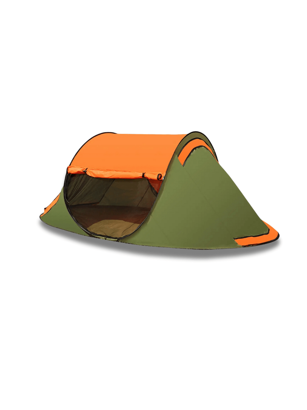 Grün-Oranges Pop-Up-Zelt Automatischer Aufbau Hiking Planet