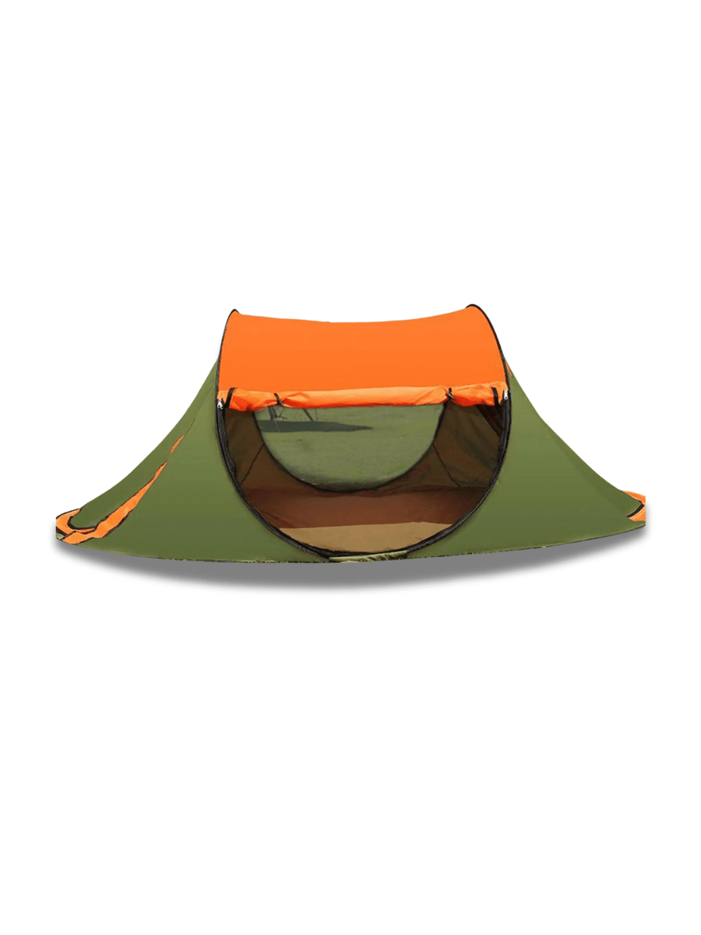 Grün-Oranges Pop-Up-Zelt Automatischer Aufbau Hiking Planet