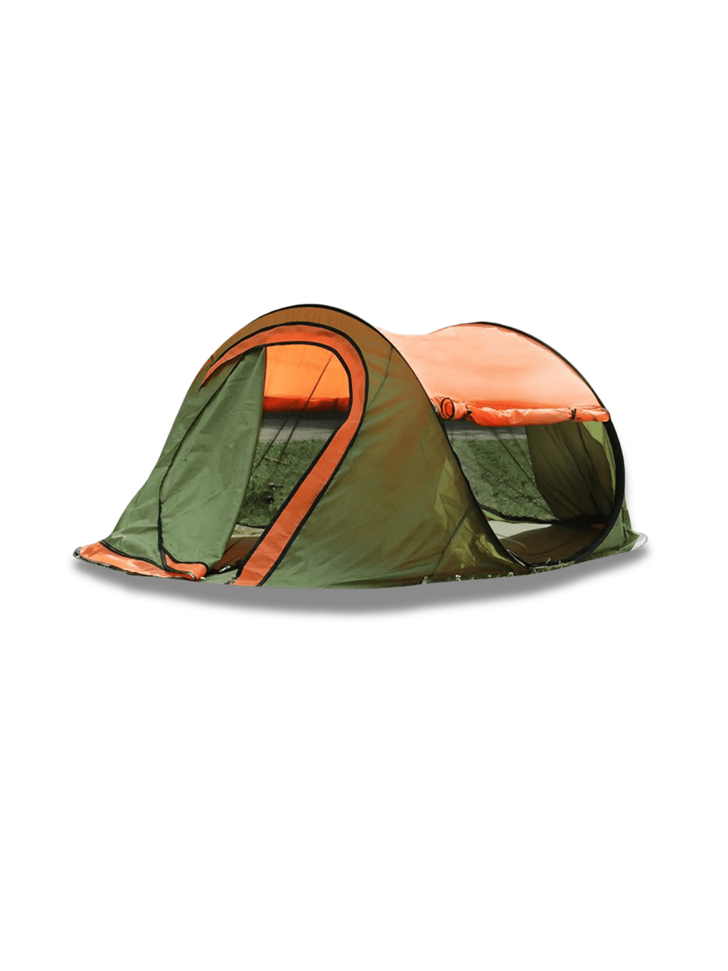 Grün-Oranges Pop-Up-Zelt Automatischer Aufbau Hiking Planet