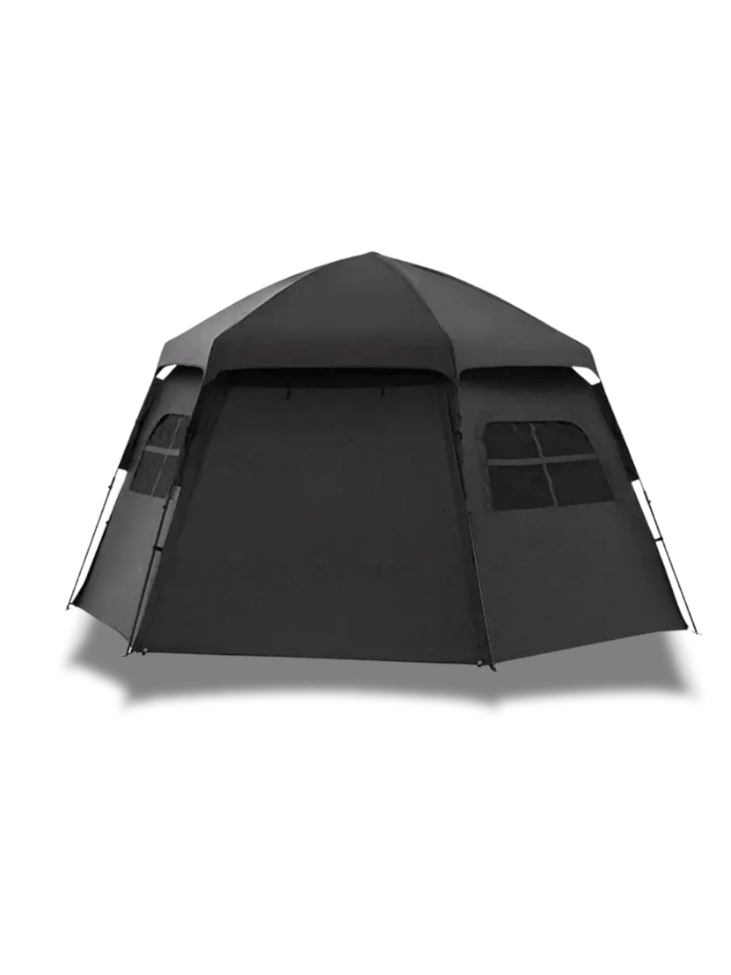 Hexagonales Zelt PU3000+ Hexagonal Schwarz Hiking Planet