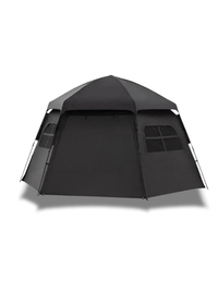 Hexagonales Zelt PU3000+ Hexagonal Schwarz Hiking Planet