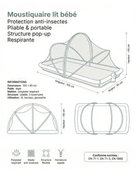 Moskitonetz-Zelt Polyester Faltbar Hiking Planet