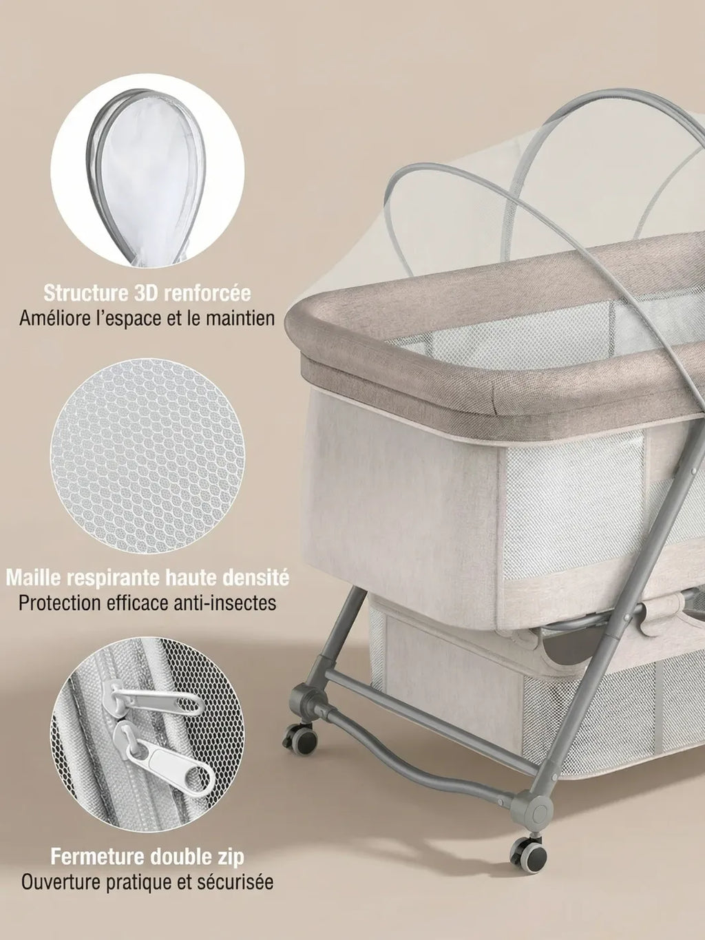 Moskitonetz-Zelt Polyester Faltbar Hiking Planet