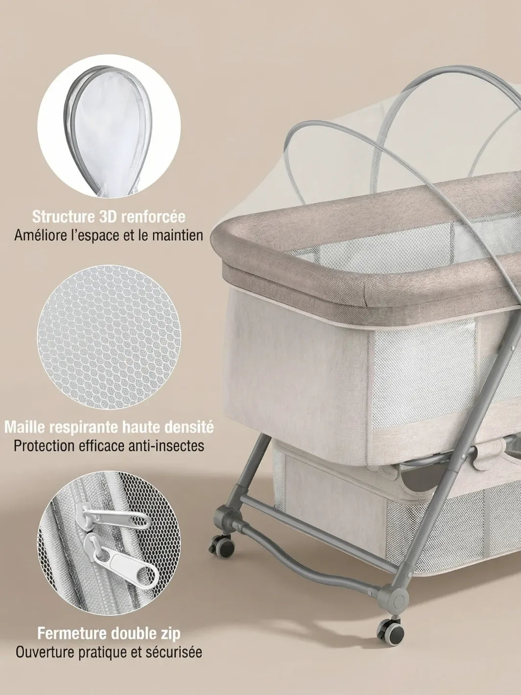 Moskitonetz-Zelt Polyester Faltbar Hiking Planet
