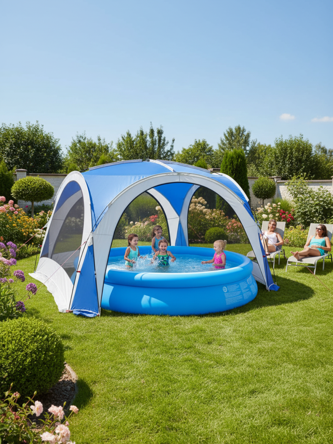 Pavillon-Zelt Poolzelt Mit Moskitonetzwänden Hiking Planet