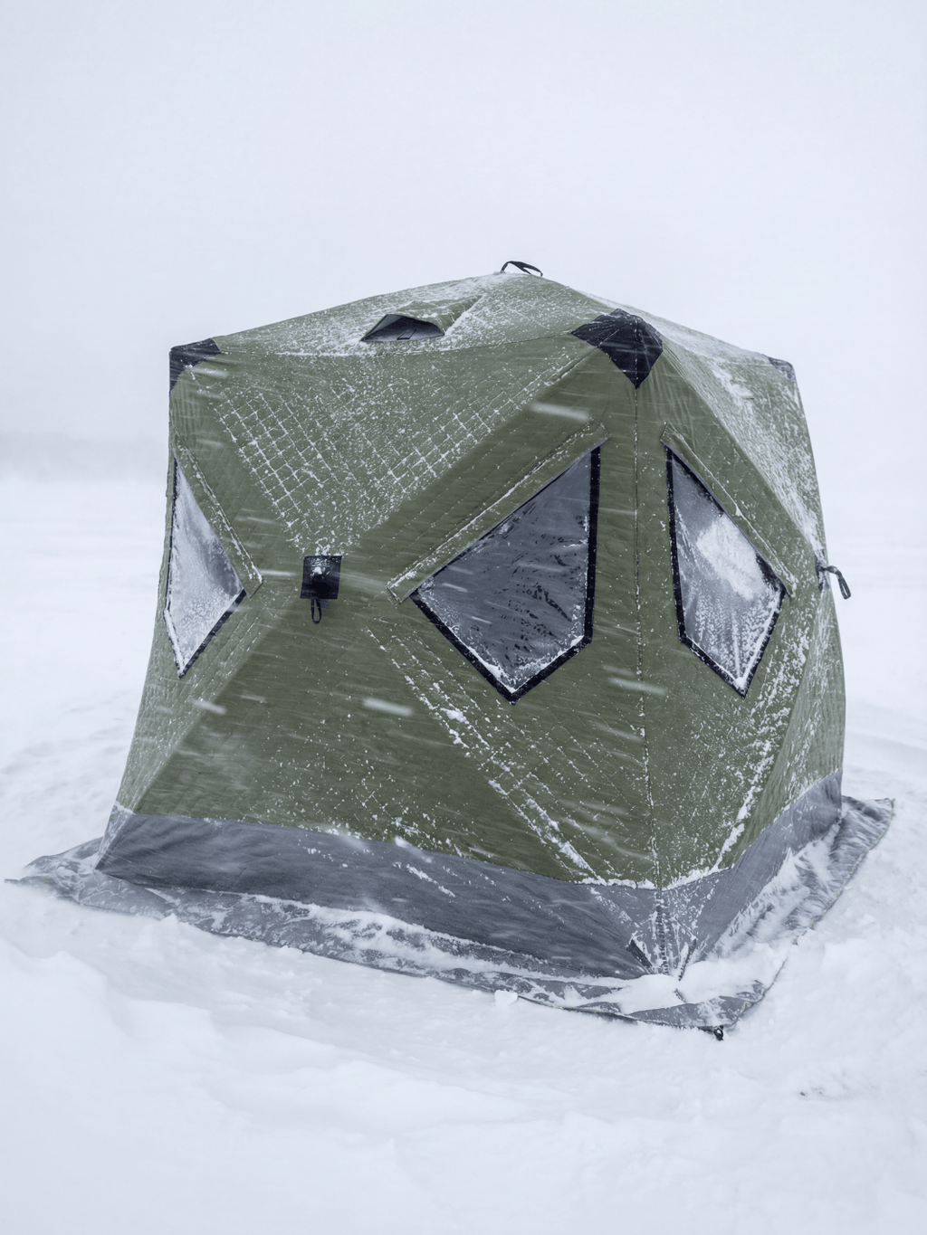 Pop-Up Eisangeln Zelt Blau Isoliert Kälteisolierung Hiking Planet