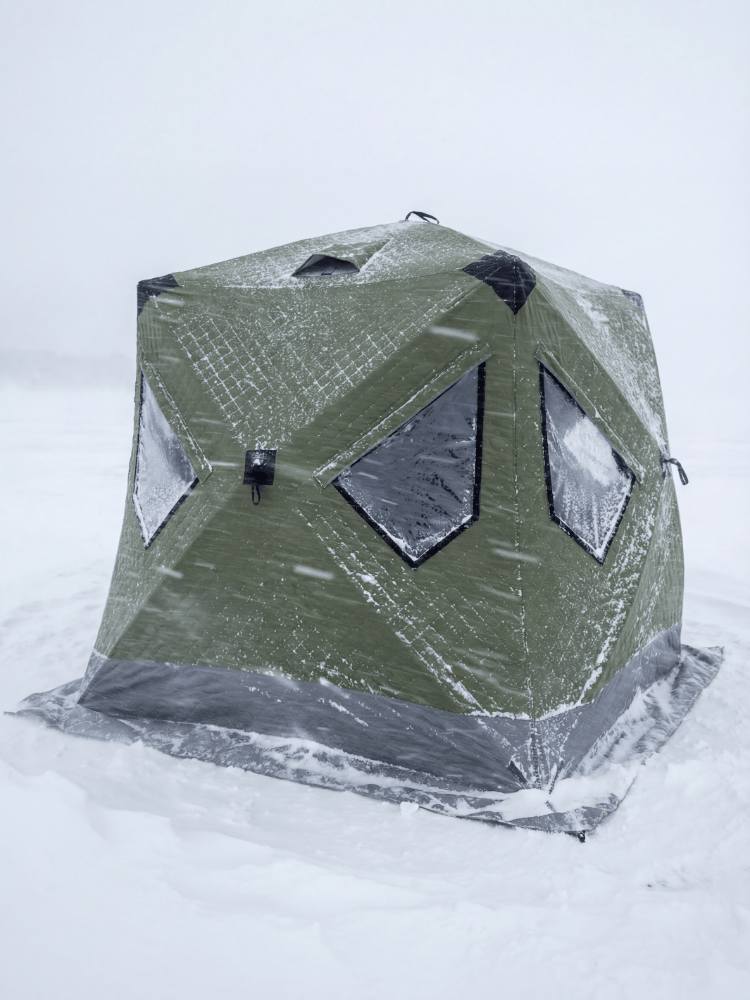 Pop-Up Eisangeln Zelt Blau Isoliert Kälteisolierung Hiking Planet