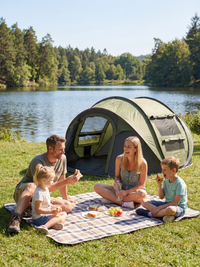 Pop-Up Zelt 4 Personen Wurfzelt Zweifarbig Hiking Planet