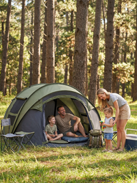 Pop-Up Zelt 4 Personen Wurfzelt Zweifarbig Hiking Planet