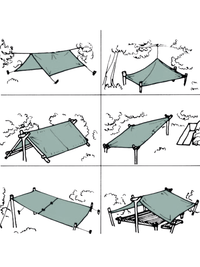 Tarp Zelt Wasserdicht Tarnmuster Hiking Planet