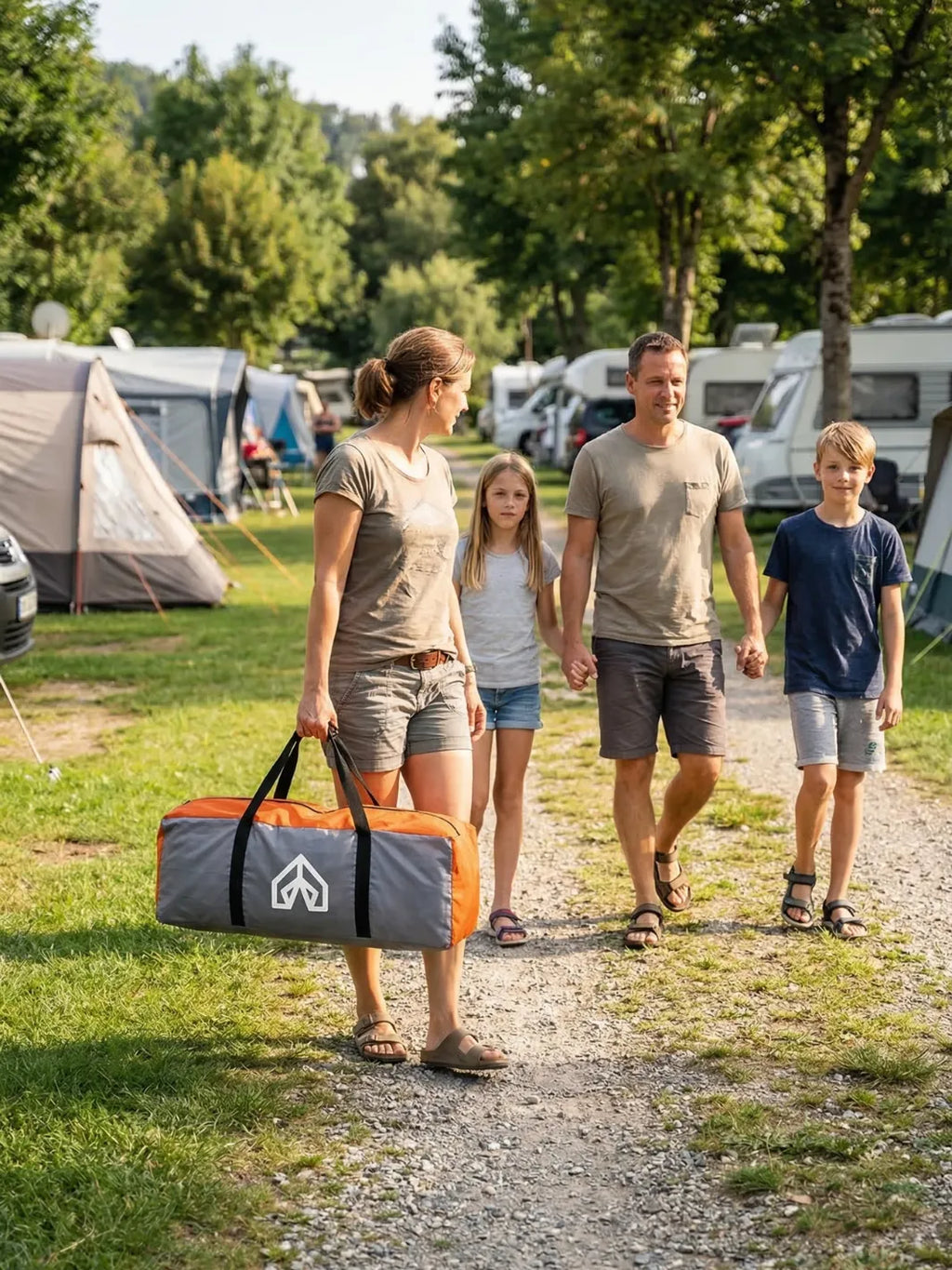 Zelt 4 Personen 2 Schlafräume Glasfaser Zweifarbig Hiking Planet