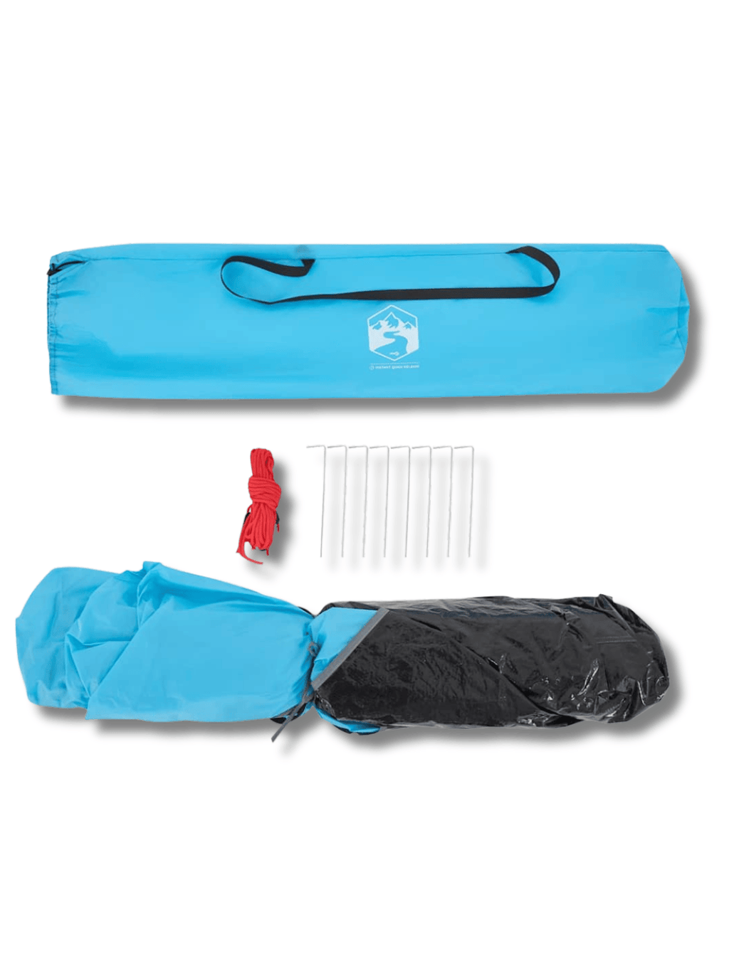 Zelt Blau Mit Integriertem Boden Hiking Planet