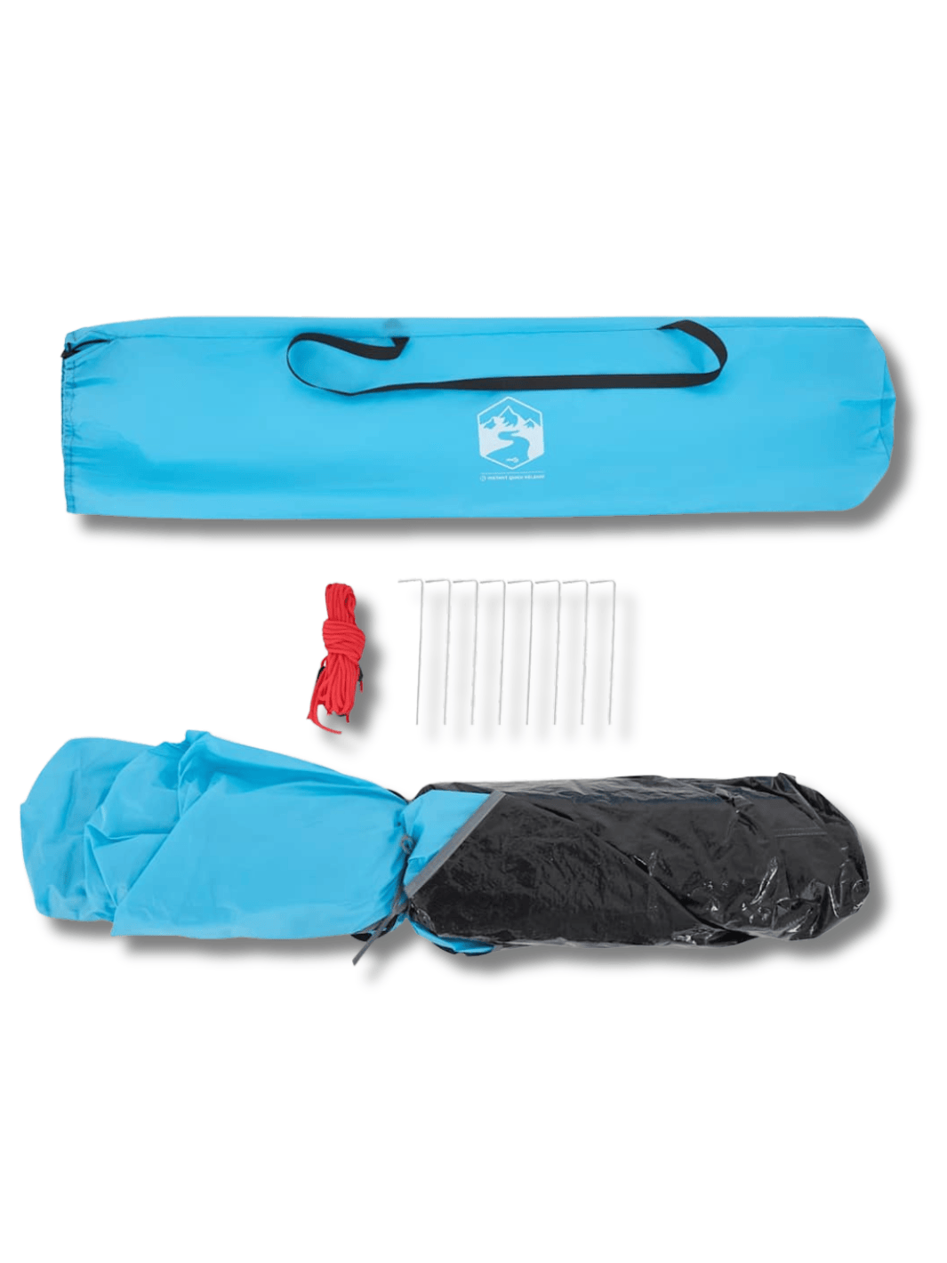 Zelt Blau Mit Integriertem Boden Hiking Planet