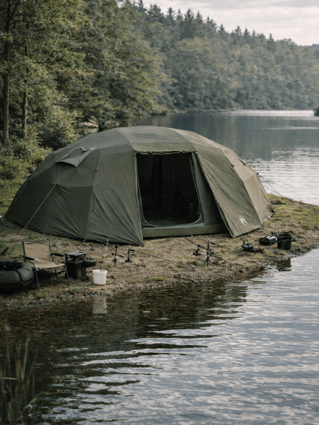 Zelt Camping Angelzelt Khakigrün Hiking Planet