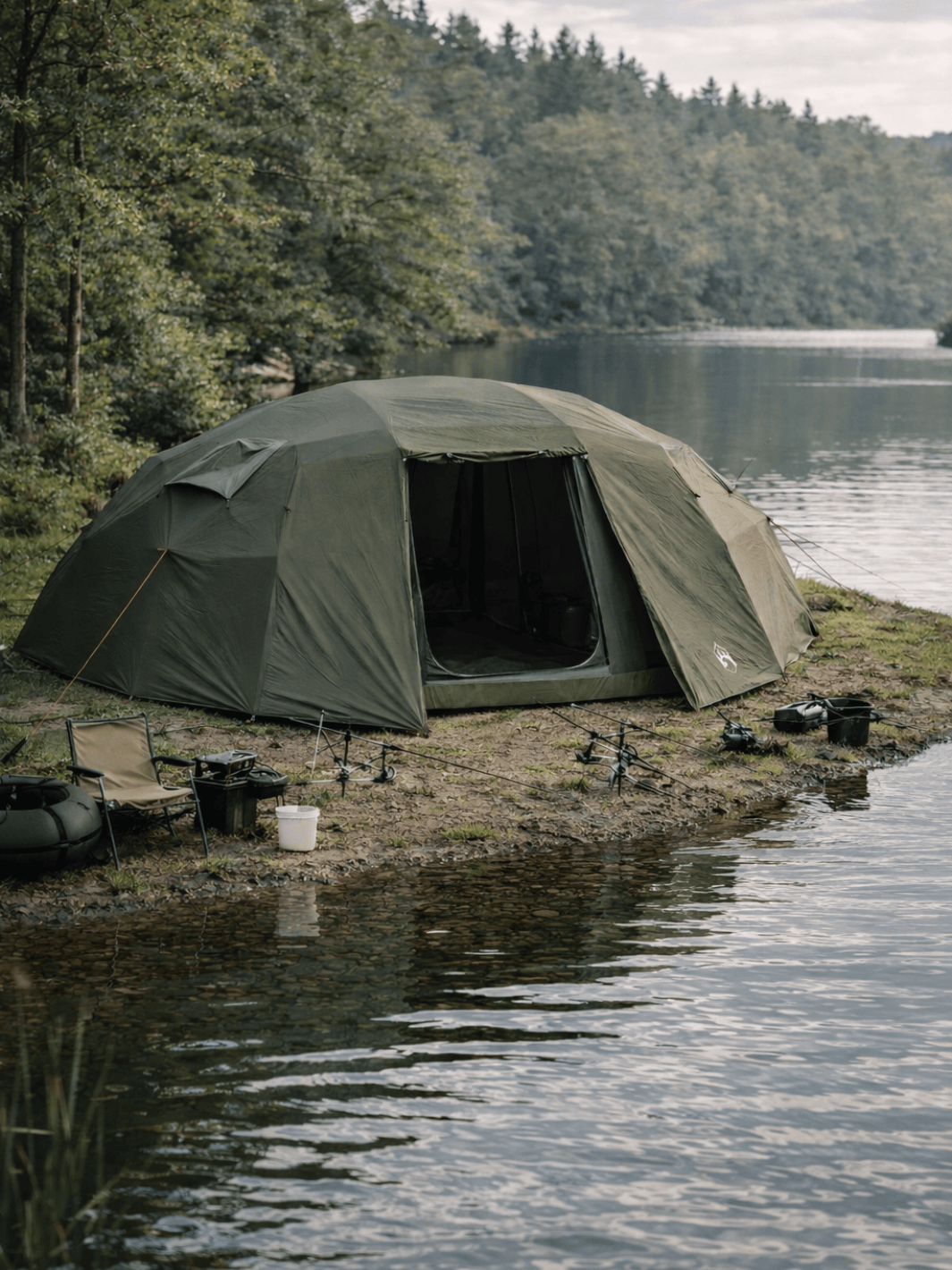 Zelt Camping Angelzelt Khakigrün Hiking Planet