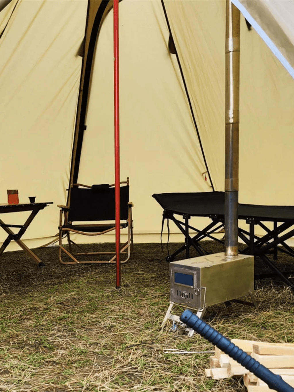 Zelt Canvas Für 4 Bis 6 Personen Mit Ofenöffnung Hiking Planet
