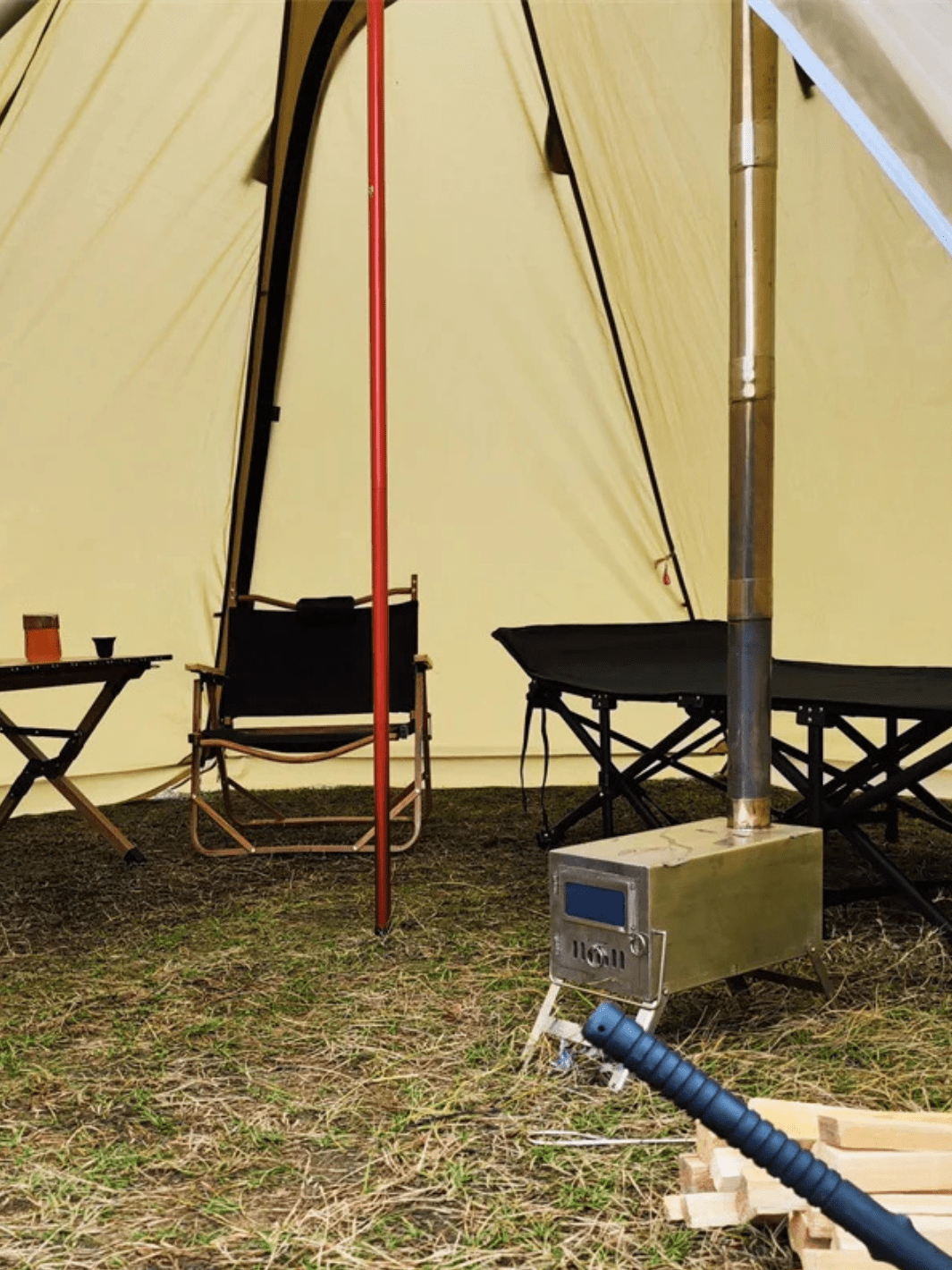 Zelt Canvas Für 4 Bis 6 Personen Mit Ofenöffnung Hiking Planet