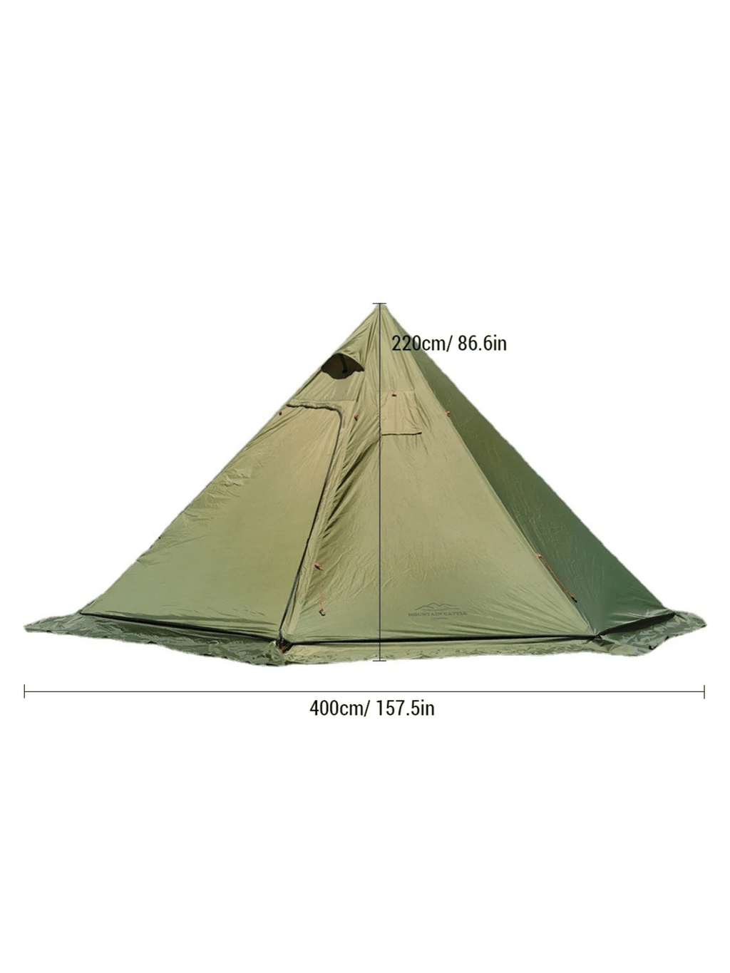 Zelt Canvas Für 4 Bis 6 Personen Mit Ofenöffnung Hiking Planet