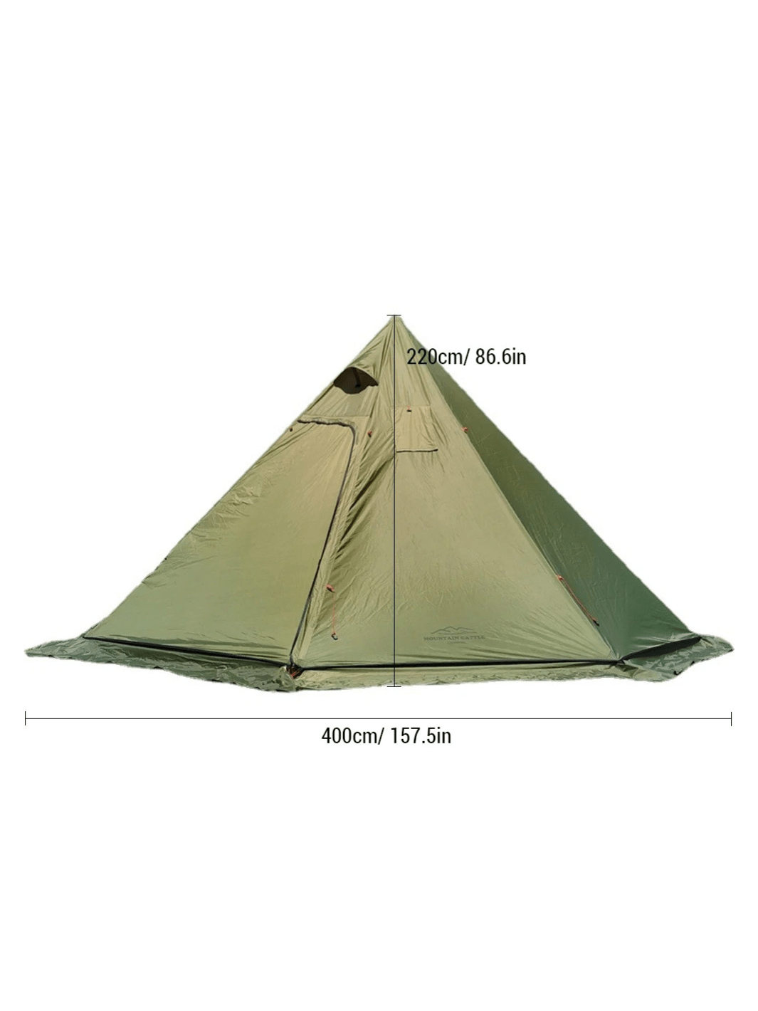 Zelt Canvas Für 4 Bis 6 Personen Mit Ofenöffnung Hiking Planet