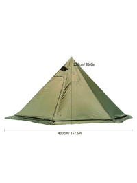 Zelt Canvas Für 4 Bis 6 Personen Mit Ofenöffnung Hiking Planet