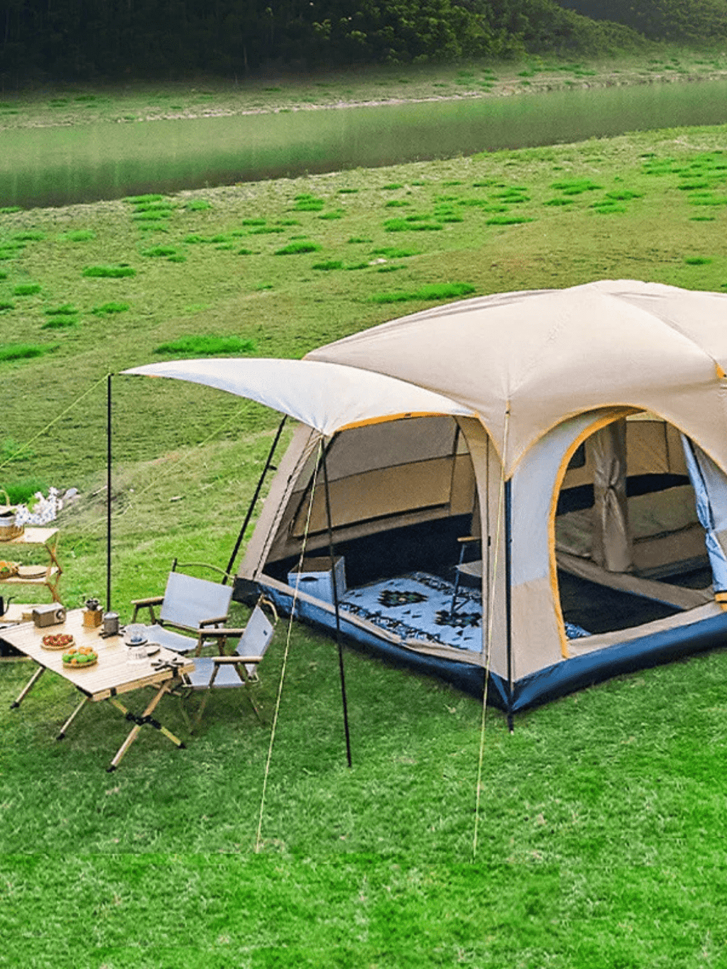 Zelt Doppellagig Zentraler Vorraum Hiking Planet