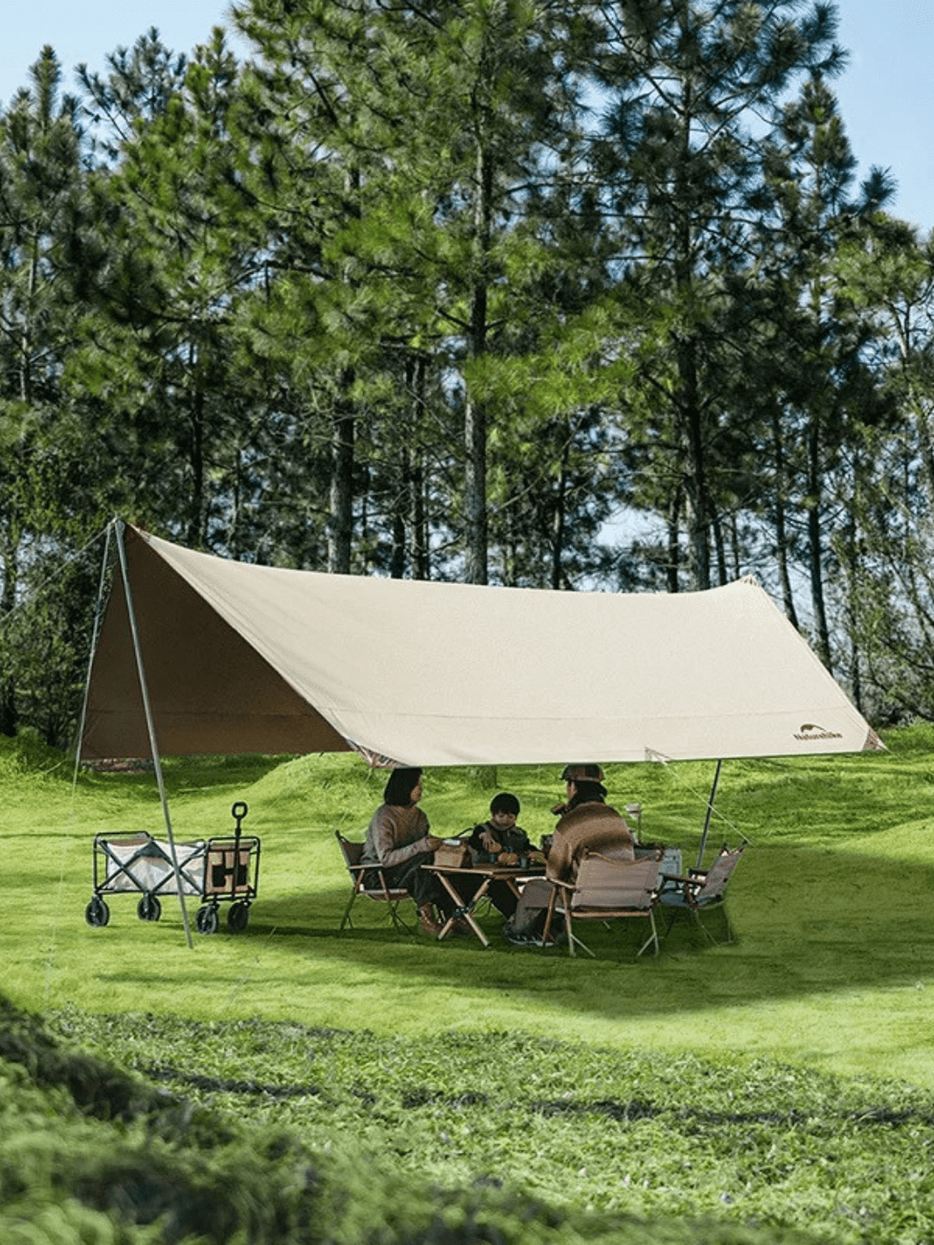 Zelt Dreijahreszeiten Wasserdicht Beige Hiking Planet