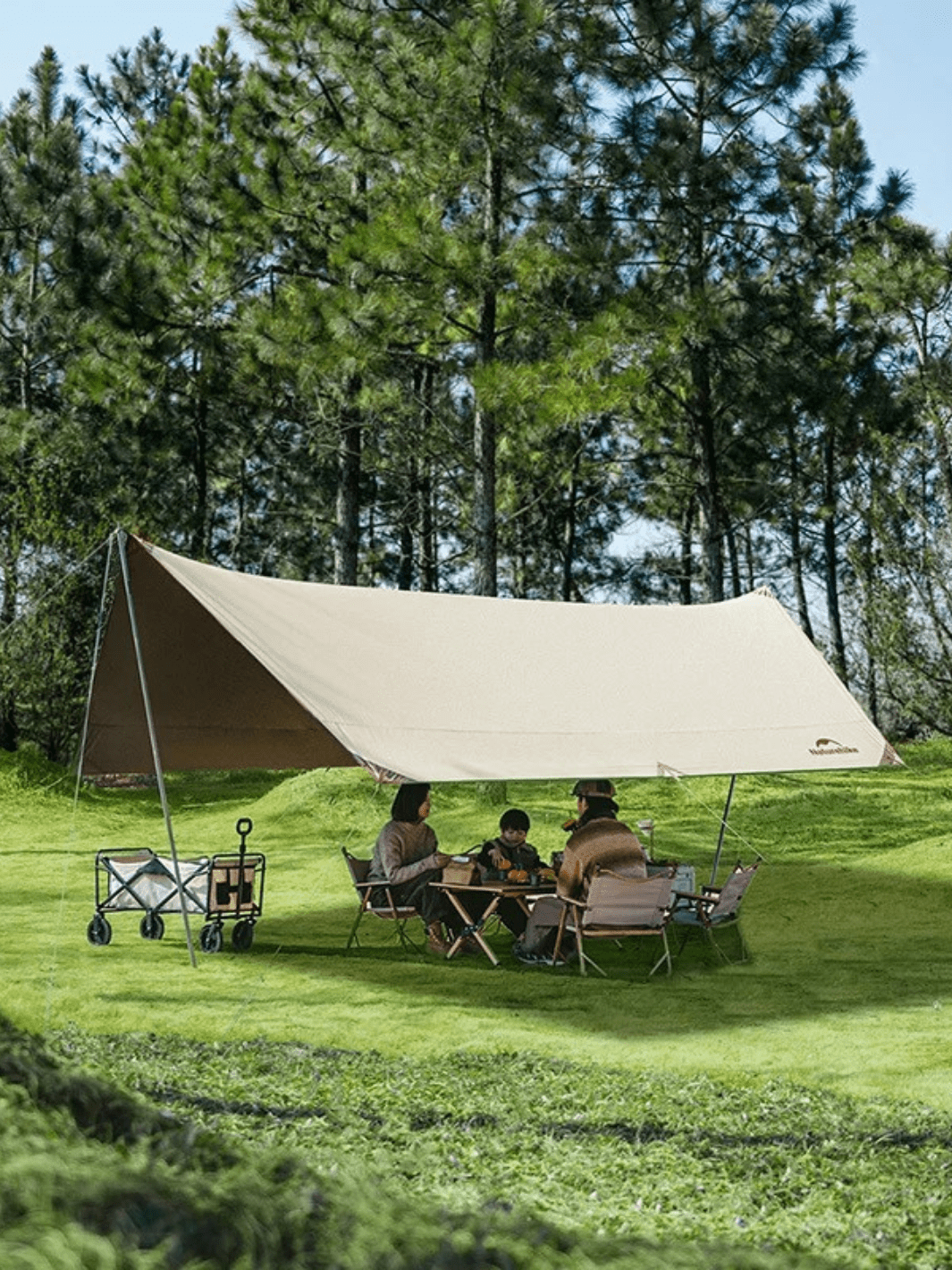 Zelt Dreijahreszeiten Wasserdicht Beige Hiking Planet