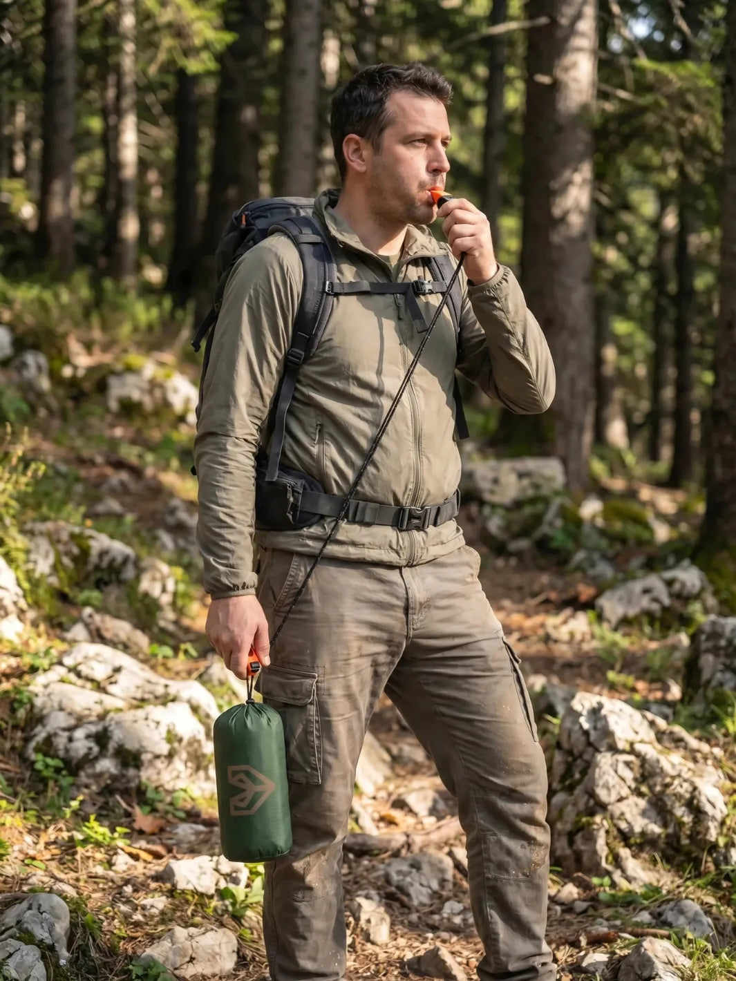 Zelt Emergency Shelter Grün Militär Thermoreflektierend Hiking Planet