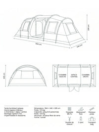 Zelt Fiberglas Tunnelzelt Polyester Hiking Planet