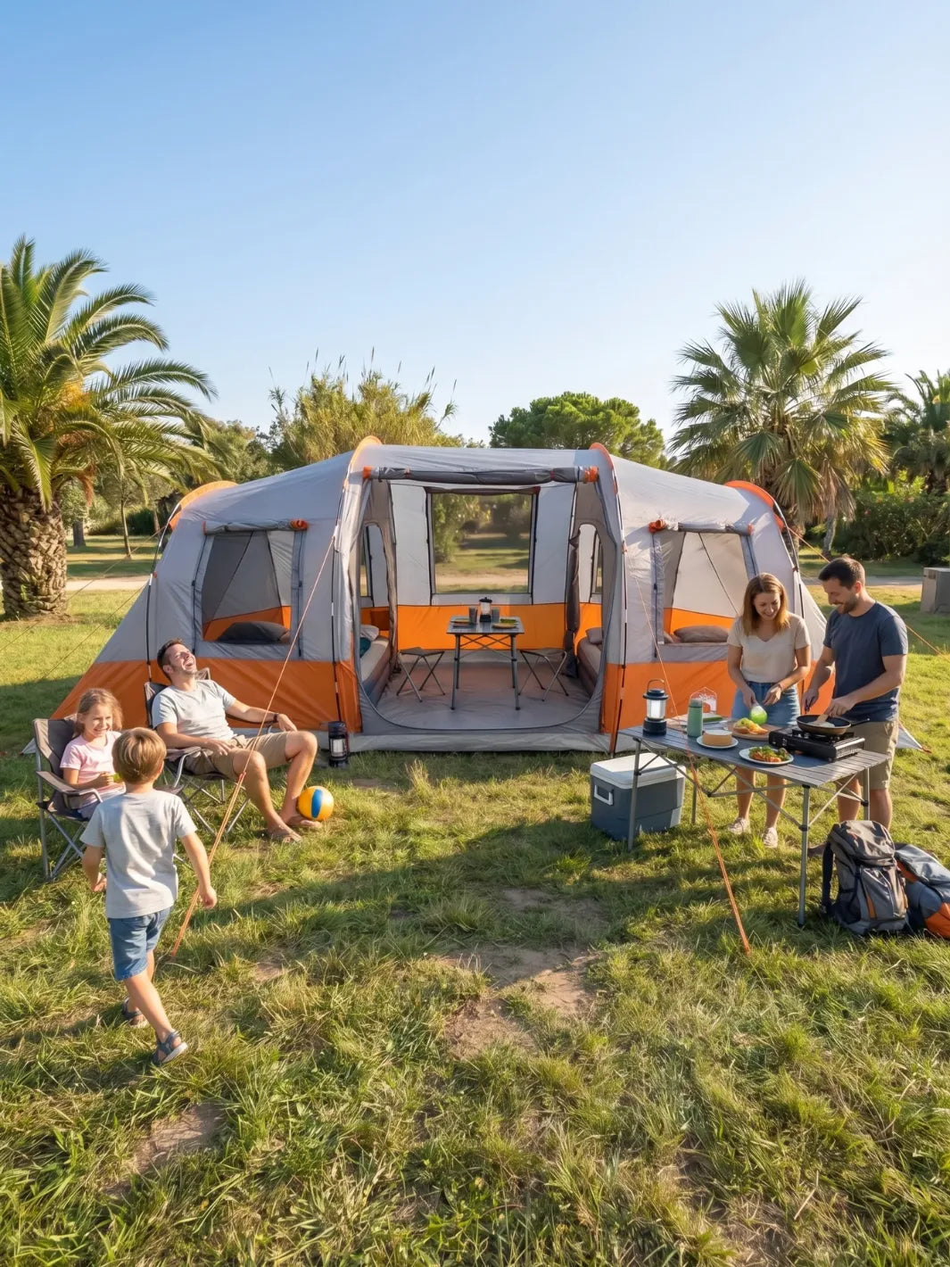 Zelt Fiberglas Tunnelzelt Polyester Hiking Planet