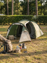 Zelt Für 2 Personen Tunnelzelt Grün Hiking Planet