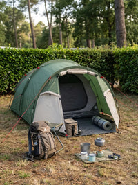 Zelt Für 2 Personen Tunnelzelt Grün Hiking Planet