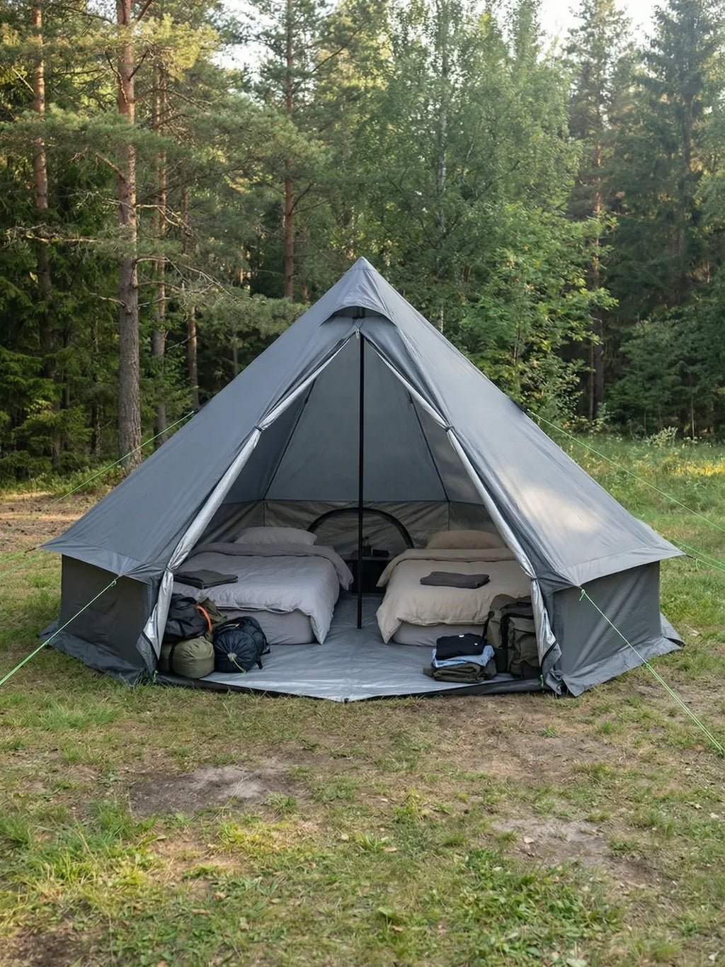Zelt Für 6 Personen Mit Schornsteinöffnung PU4000 Mm Hiking Planet