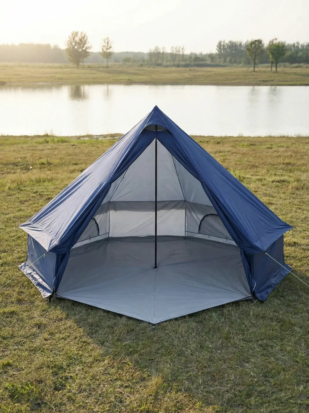 Zelt Für 6 Personen Mit Schornsteinöffnung PU4000 Mm Hiking Planet