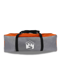 Zelt Für Camping Tunnelform Grau/Orange Hiking Planet