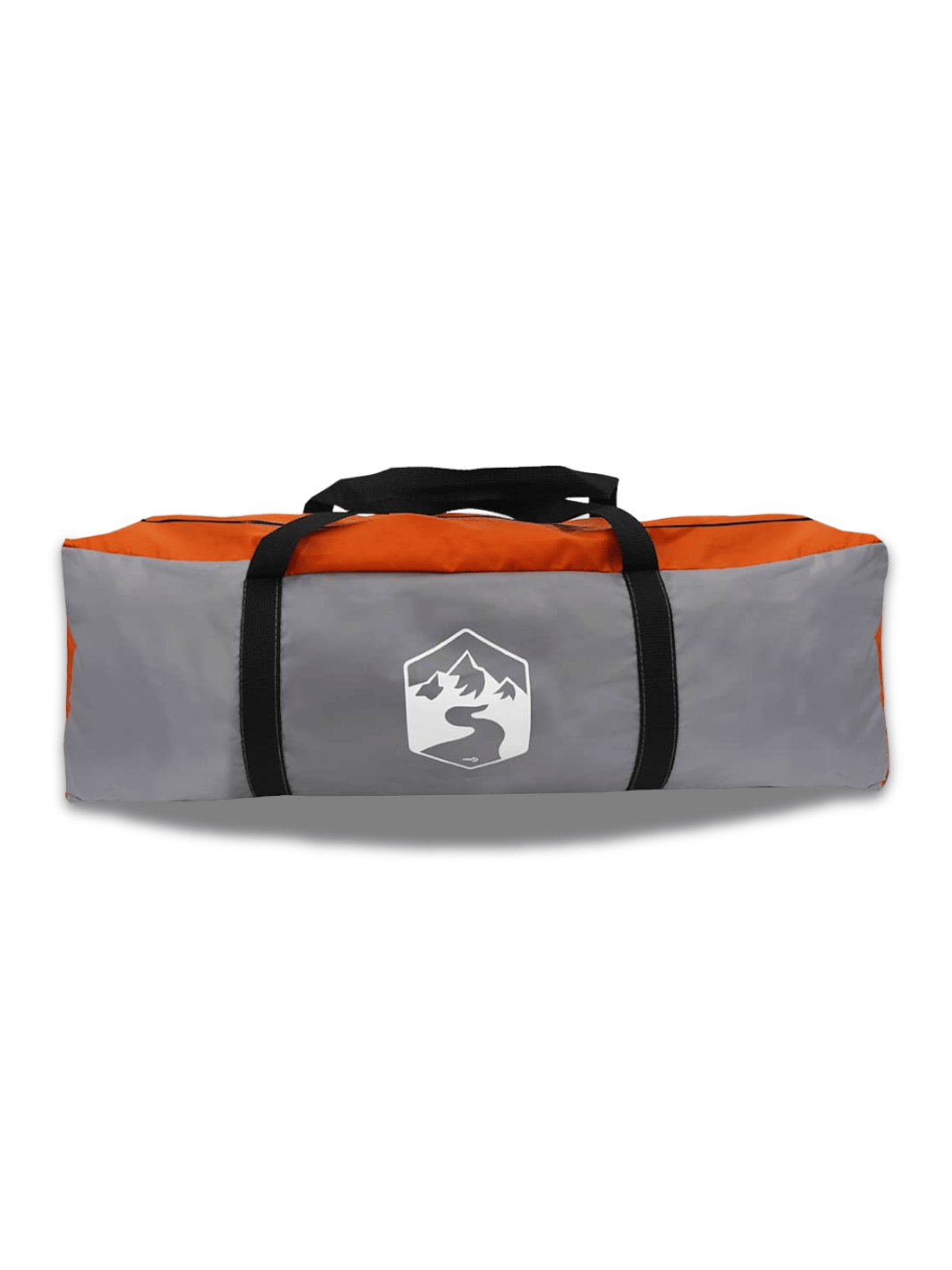 Zelt Für Camping Tunnelform Grau/Orange Hiking Planet