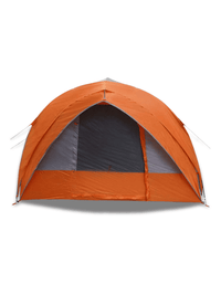 Zelt Für Camping Tunnelform Grau/Orange Hiking Planet
