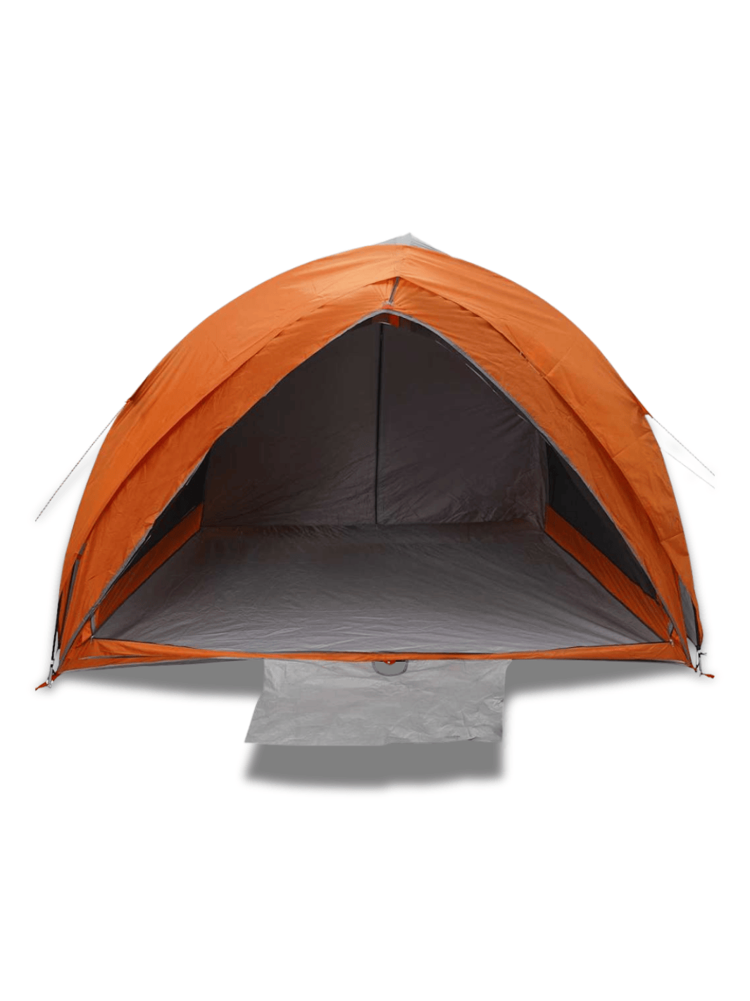 Zelt Für Camping Tunnelform Grau/Orange Hiking Planet