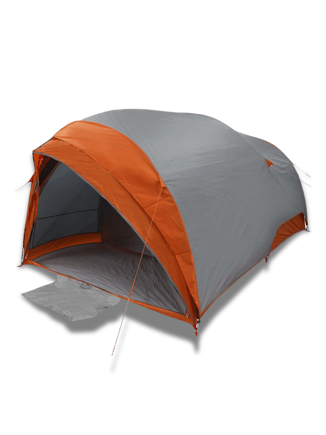 Zelt Für Camping Tunnelform Grau/Orange Hiking Planet