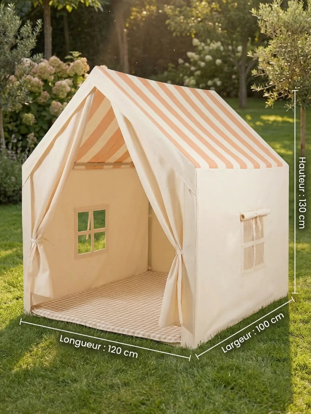 Zelt Ganzjaehrig Beige-Braun Gestreift Hiking Planet